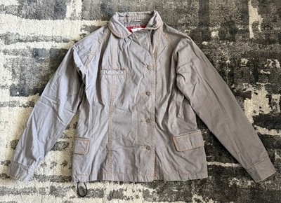 Vintage Oakley Hydro Fuel Jacket Gray Size M Lightweight Utility Coat Y2K