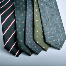 Men's Classic Tie Floral Pattern 7.5cm Stripes Business Meeting Wedding Prom