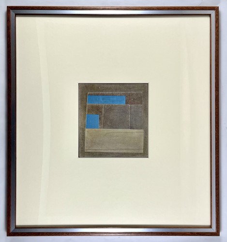 Ben Nicholson 1st Edition Offset Litho NOVEMBER 1959 MYCENAE 3 BROWN AND BLUE - Picture 1 of 8