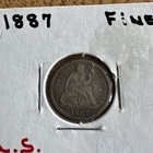 1887 Seated Liberty Dime Nice