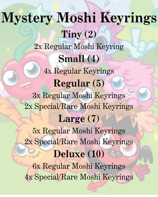 Mystery Moshi Monster Moshling Schlüsselanhänger Konvolut - Original Moshi Figuren **