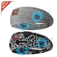 Ultra-Thin HD Stereo Bluetooth Headband Headphones - 2-Pack for Teens and Adults
