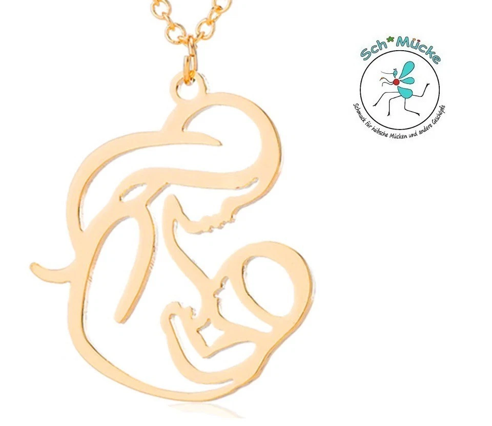 Anhänger Mutter Baby Kind Liebe Mutterschaft Amulett Glücksbringer Geschenkidee - Bild 2 von 4
