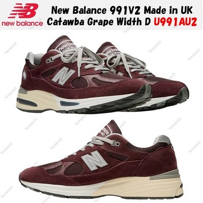 New Balance 991V2 Made in UK Catawba Grape Width D U991AU2 Men's Size