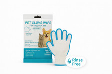 Pet Cleaning Glove Wipes for Dogs  Cats  Deodorizing No-Rinse Bathing Grooming