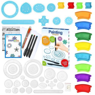 Spirograph Kinder, 45 Stück Spirograph Design Set, Spirographs Spiral Drawing...