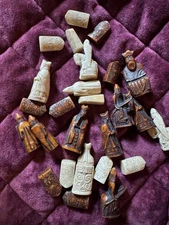 Vintage Isle of Lewis Chess pieces Not A Complete Set Pawn Queen Knight
