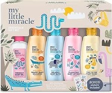 Baby Gift Set – Essentials for Newborn | Lotion, Shampoo & Conditioner, Oil, Bat