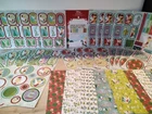 Disney CHRISTMAS TINKER BELL Paper Kit 48x Die Cut Toppers/Backing Card 250gsm.