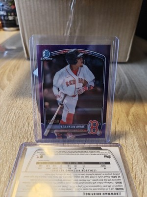 2025 Bowman - Chrome Prospects Franklin Arias #BDC-13 Purple /250 (RC)