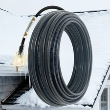 Roof/Gutter Heat Tape 120V – 10ft Plug, Self-Regulating with Clips & Spacers