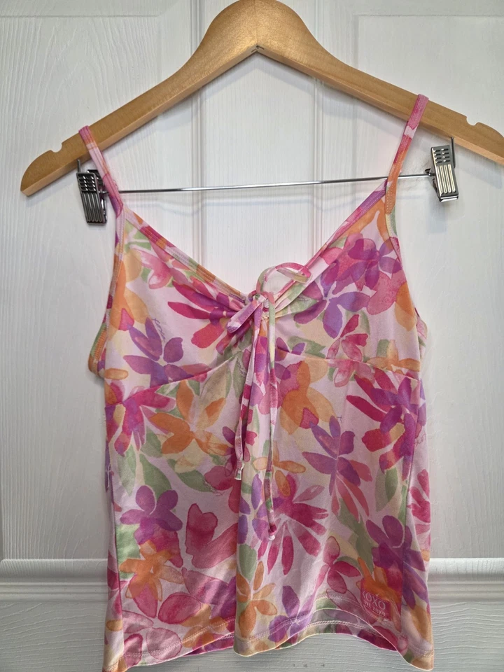 Xoxo Pj Set Pantalones Cortos Sin Mangas Rosa Floral M Juniors Y2k Girly  Foto 2 de 4