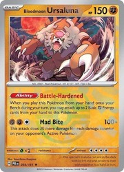 Bloodmoon Ursaluna (Master Ball Pattern) 054/131 Prismatic Evolutions Holo Rare