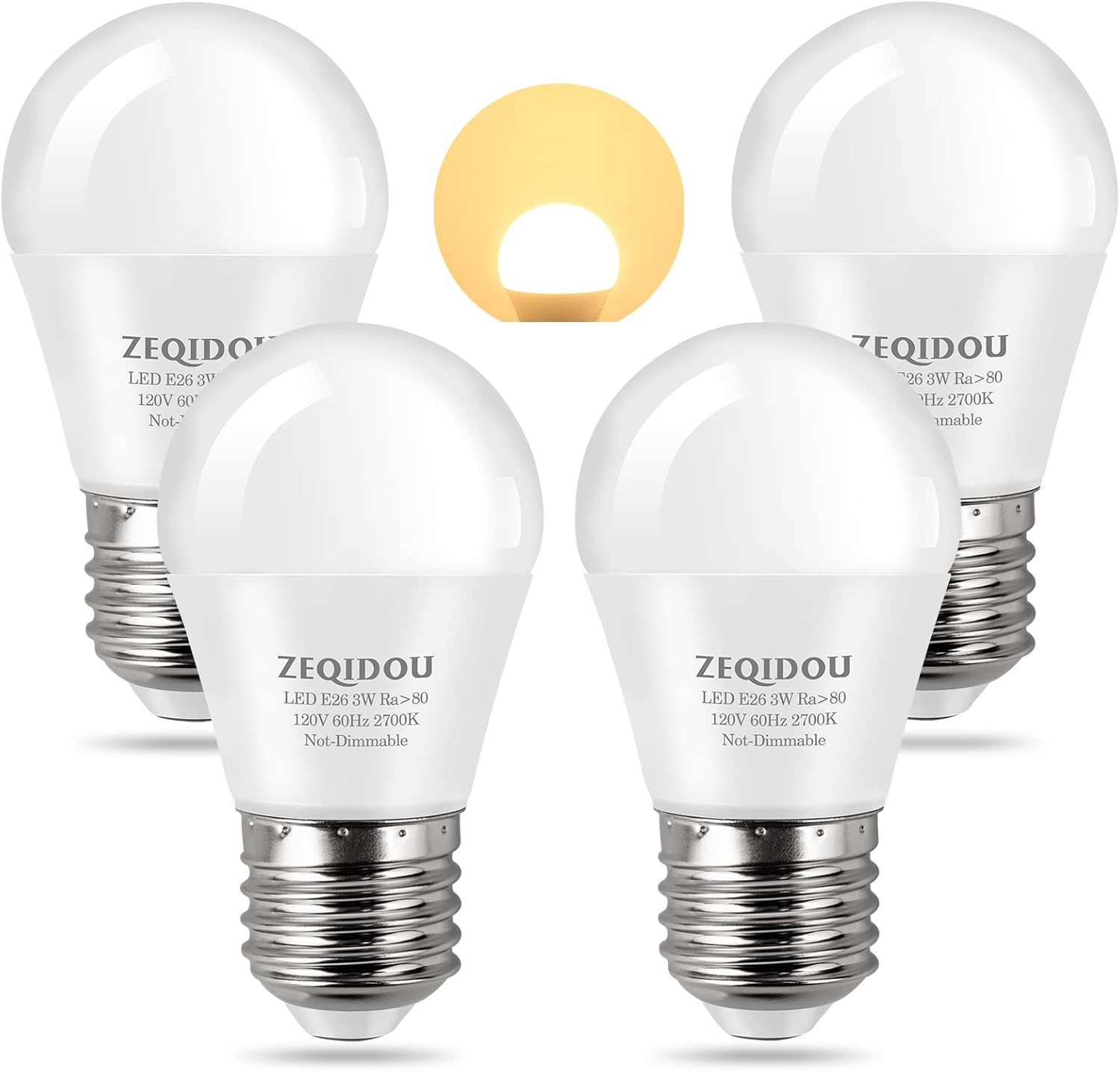 Equivalent, 3w Led Bulbs Soft White 2700k, A15 E26 Low Watt