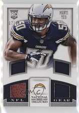2013 National Treasures Rookie NFL Gear Materials Quad 7/99 Manti Te'o #22 06yt