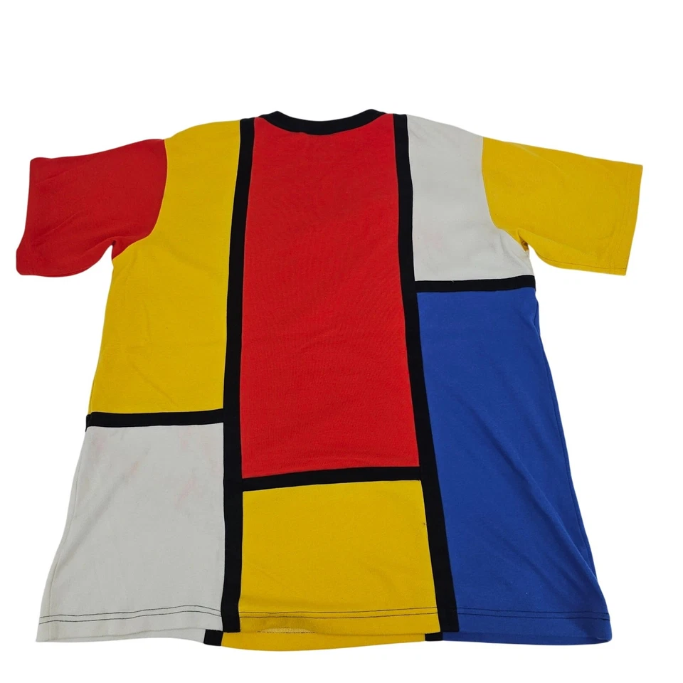 Винтажная футболка Jacqueline Ferrar Mondrian абстрактное искусство цветной блок 20 Вт 3673 - Изображение 2 из 4