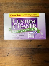 NOS Custom Cleaner Home Dry Cleaning Trial Kit Garments Wool, Knits, Silk Dryer