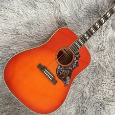 Custom Hummingbird Acoustic Electric Guitar Cherry Sunburst with Pickups Guitar
