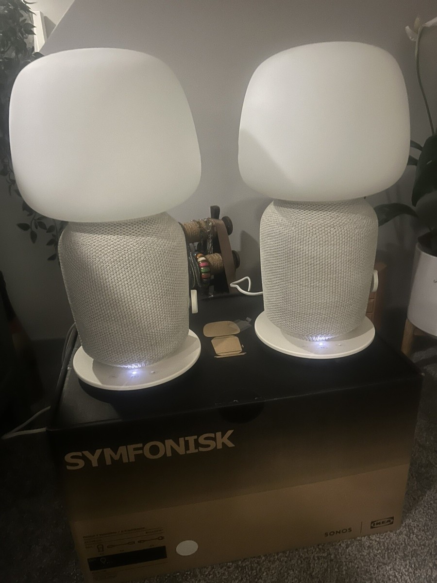 IKEA SYMFONISK White Grey Table lamp with WiFi Sonos Speaker