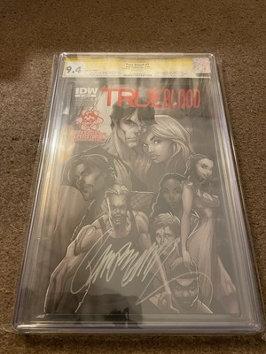 TRUE BLOOD #1 IDW Red Foil CGC 9.4 SIGNATURE SERIES J SCOTT CAMPBELL