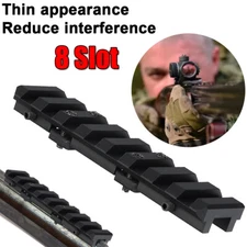 8Slot Tactical Rifle Shotgun Ventilated Rib 20mm Picatinny Rail Scope Mount Base