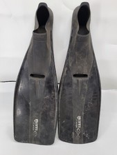 Mares Plana CX EUR 45-46 US 10-11 Solid Black Slip On Swim Fins Flippers