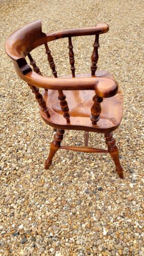 Royal Oak For Harrods Elm Seated Swivel Office Chair - Picture 4 of 7