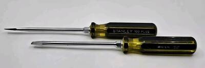 (1) 6'' Stanley 1006 Flathead Slot Screwdriver 100 Plus 66-166 Tool Made In USA