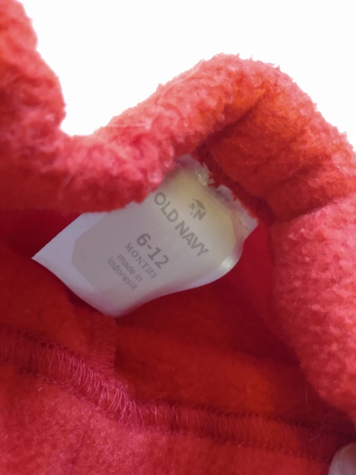 Disfraz de dragón azul marino antiguo talla infantil 6-12 meses Peluche rojo y azul, cálido Foto 2 de 4