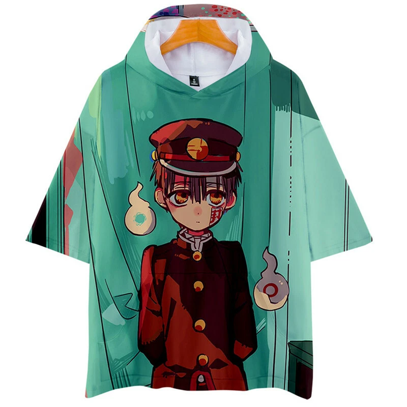 Anime Toilet-Bound Hanako-kun Shirt Hoodie Unisex Adult Casual Hooded T-Shirt