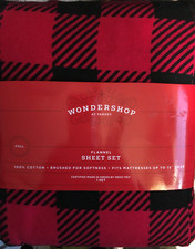Buffalo Print Flannel Full Sheet Set New in Package