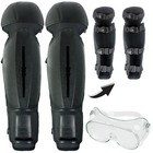 Chainsaw Shin Guards Kneeling Leg Knee Protector Comfort Pads + Safety Goggles