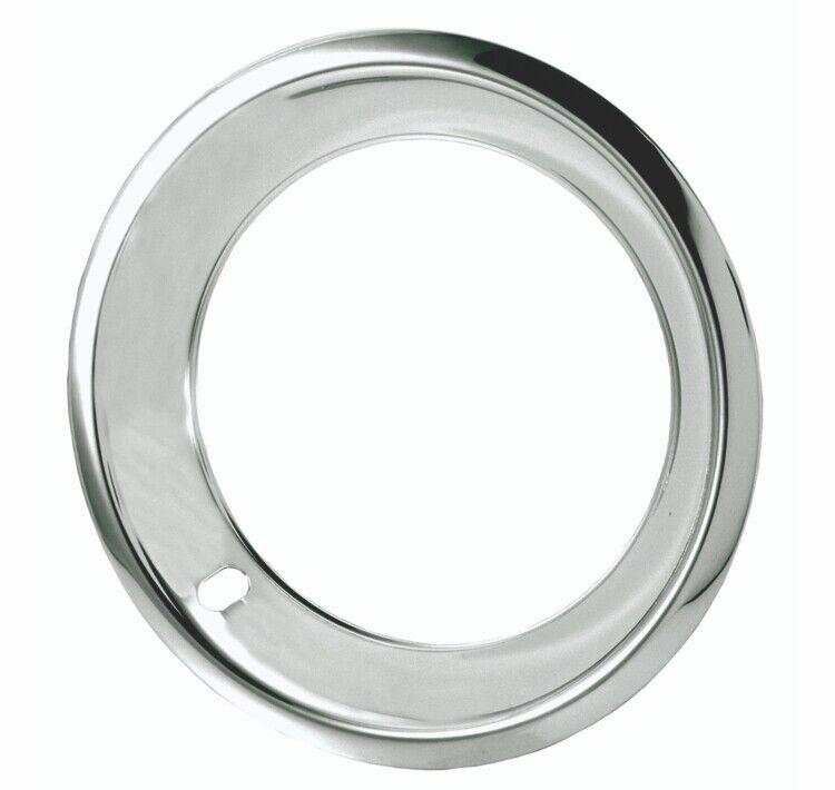 15" 3" Chrome Stainless Steel Smooth Trim Ring 15x8 15x10 Rally W...