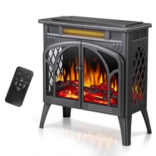 Antarctic Star Electric Fireplace Stove Heater, 3D Infrared Fireplace, 5100BTU M