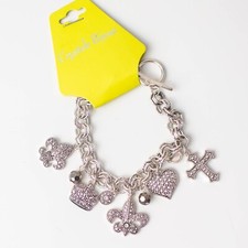 Crystal Bijoux Costume Saints Cross Crown Bra...