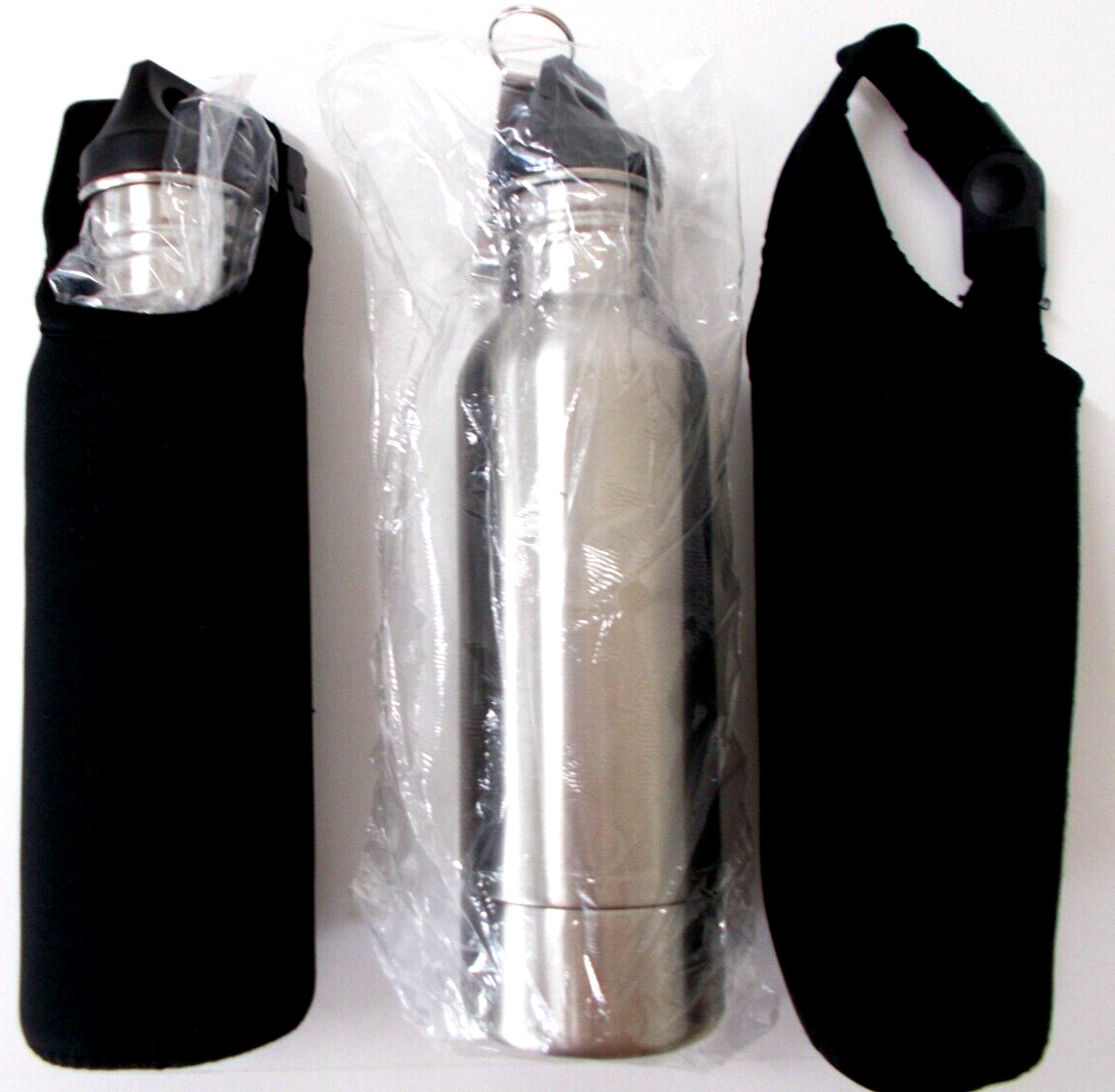 2 12oz Stainless Steel Beer Bottle Insulated Soda Beer Cooler Holder Opener USA