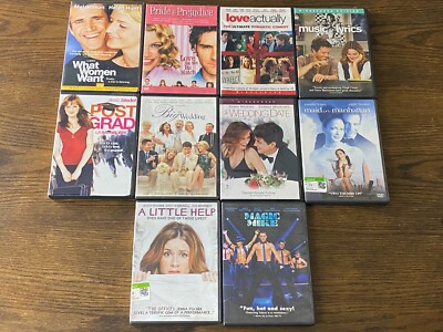 Lot of 10 DVD Collection Romcom Romantic Comedy Chick Flick W Cases Read Titles