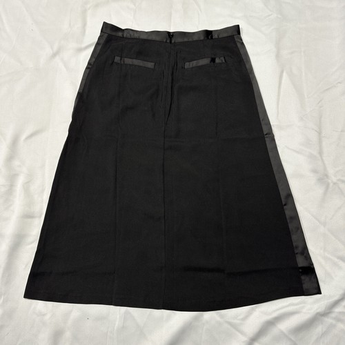 BANANA REPUBLIC Pocket A-Line Midi Skirt Women's Size 12 Black - Picture 5 of 11
