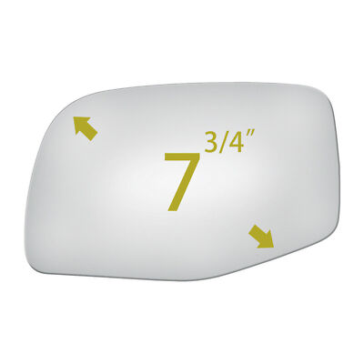 Left Driver Side Mirror Glass Replacement For 1986-1997 Ford Aerostar - Flat, Adhesive-Back Style