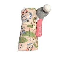Mid Pie Baby Golfer Swaddle  Rattle Gift Set