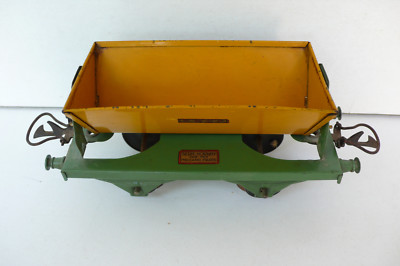 B903 Vintage 1938 Hornby France Wagon Tombereau PLM Essieu Tôle Litho O