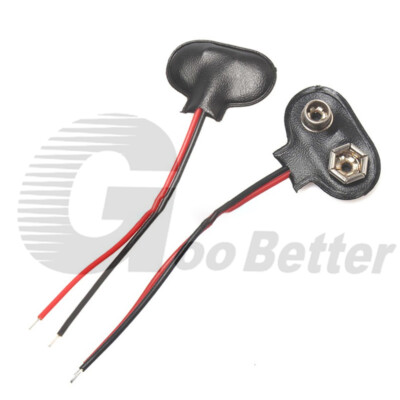 9V Batterie-Clip Mit 150 Mm Kabel – Verzinnte Anschlüsse Für Elektroprojekte, Schalter & Steckdosenzubehör