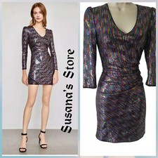 NWT BCBG MAXAZRIA SIZE XS Multicolor-Sequin Bodycon Mini Dress