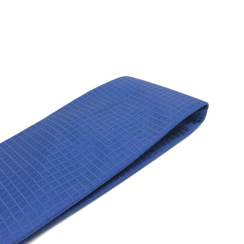 BURBERRY Grid pattern Necktie Suit Necktie silk blue - Picture 4 of 9