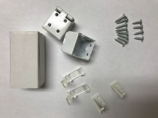 NOWY 1" BIAŁY METAL MINI ROLETA MONTAŻOWA WSPORNIK Z OKUCIAMI