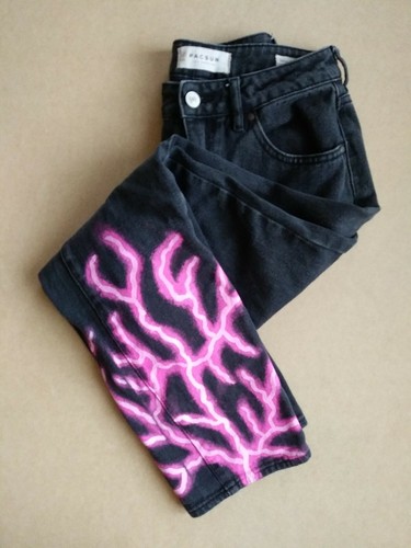 Pacsun Mom Jeans Denim Black Wash Women 