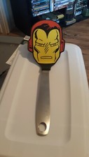 Amco Iron Man Spatula Stainless Steel Solid Silicone Marvel Red Yellow 11 3/4"