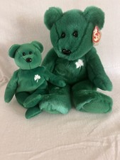 Ty Beanie Baby Erin 1997 Retired Beanie Buddies In Acrylic Display Case