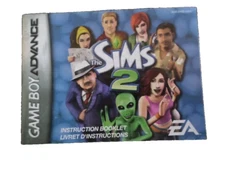 The Sims 2 (Gameboy Advance) GBA Instruction Manual Only. NO GAME