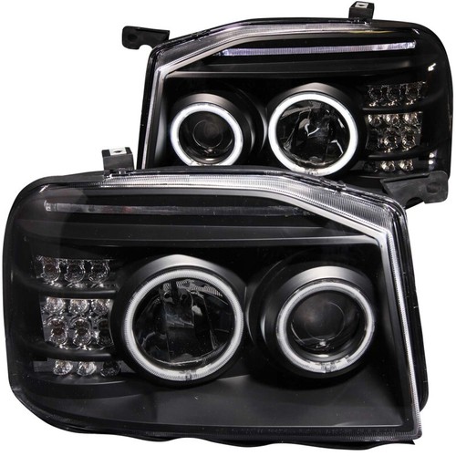 ANZO Projector Headlights w/ Halo Black (CCFL) for 2001-2004 Nissan Frontier - 第 2/10 張圖片